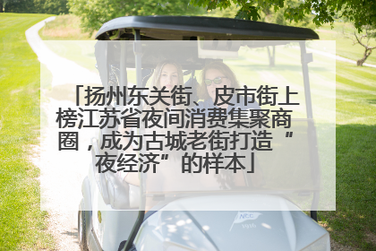 扬州东关街、皮市街上榜江苏省夜间消费集聚商圈，成为古城老街打造“夜经济”的样本