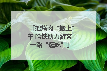 把烤肉“搬上”车 哈铁助力游客一路“逛吃”
