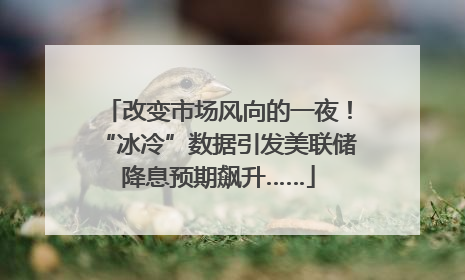 改变市场风向的一夜！“冰冷”数据引发美联储降息预期飙升……