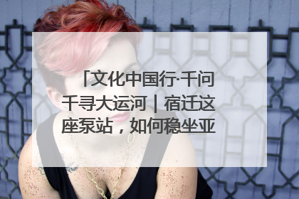 文化中国行·千问千寻大运河｜宿迁这座泵站，如何稳坐亚洲第一宝座？
