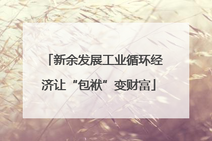 新余发展工业循环经济让“包袱”变财富