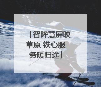 智眸慧屏映草原 铁心服务暖归途
