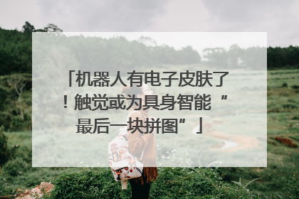 机器人有电子皮肤了！触觉或为具身智能“最后一块拼图”