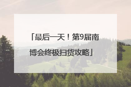 最后一天！第9届南博会终极扫货攻略
