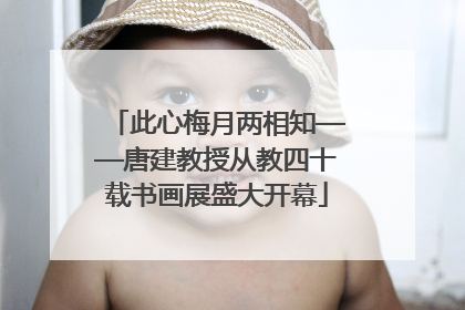 此心梅月两相知——唐建教授从教四十载书画展盛大开幕