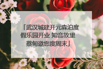 武汉城建开元森泊度假乐园开业 知音故里蔡甸邀您度周末