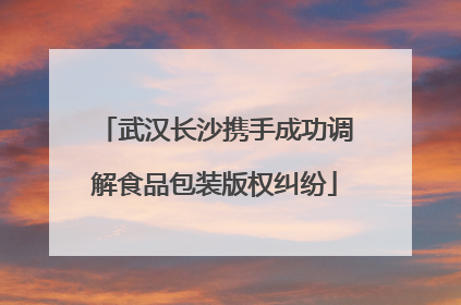 武汉长沙携手成功调解食品包装版权纠纷