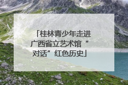 桂林青少年走进广西省立艺术馆“对话”红色历史