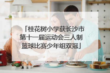 桂花树小学获长沙市第十一届运动会三人制篮球比赛少年组双冠