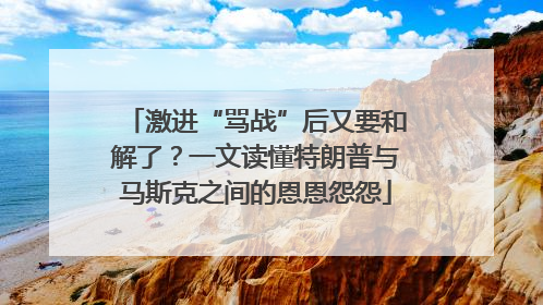 激进“骂战”后又要和解了？一文读懂特朗普与马斯克之间的恩恩怨怨