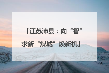 江苏沛县：向“智”求新“煤城”焕新机