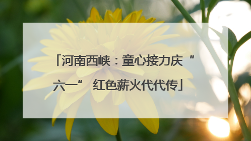 河南西峡：童心接力庆“六一” 红色薪火代代传