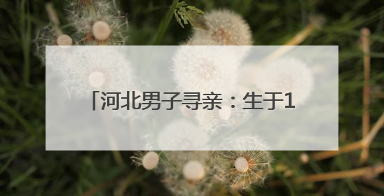 河北男子寻亲：生于1985年两岁被养家爷爷抱回，亲生父母疑为四川仪陇人｜红星寻人