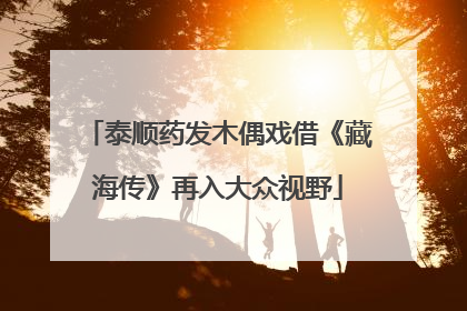 泰顺药发木偶戏借《藏海传》再入大众视野