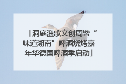 洞庭渔歌文创周暨“味道湖南”啤酒烧烤嘉年华德国啤酒季启动