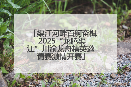 渠江河畔百舸奋楫 2025“龙腾渠江”川渝龙舟精英邀请赛激情开赛