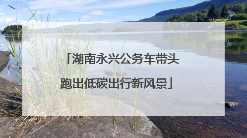 湖南永兴公务车带头跑出低碳出行新风景
