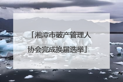 湘潭市破产管理人协会完成换届选举