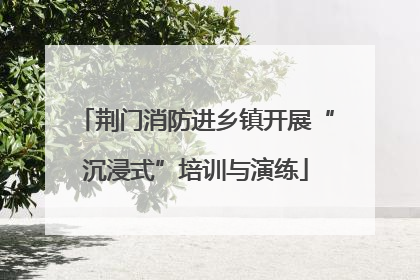 荆门消防进乡镇开展“沉浸式”培训与演练