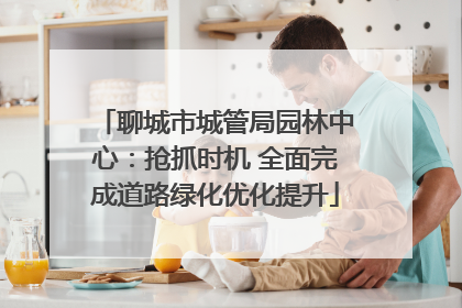 聊城市城管局园林中心：抢抓时机 全面完成道路绿化优化提升