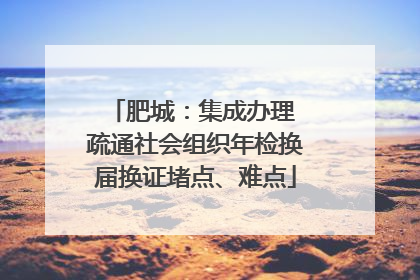 肥城：集成办理 疏通社会组织年检换届换证堵点、难点