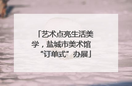 艺术点亮生活美学，盐城市美术馆“订单式”办展