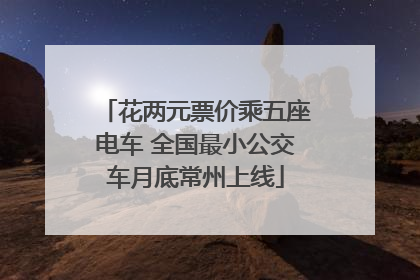 花两元票价乘五座电车 全国最小公交车月底常州上线