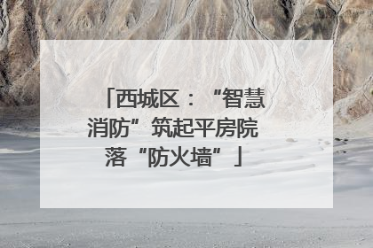 西城区：“智慧消防”筑起平房院落“防火墙”