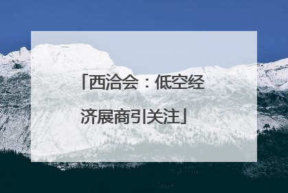 西洽会：低空经济展商引关注