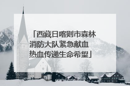 西藏日喀则市森林消防大队紧急献血 热血传递生命希望