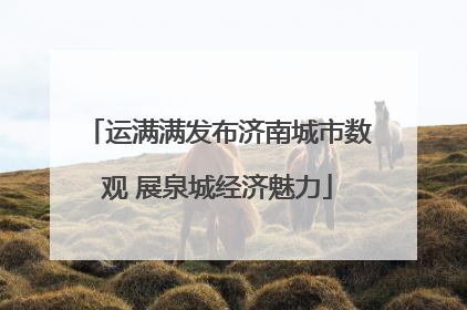 运满满发布济南城市数观 展泉城经济魅力