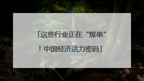 这些行业正在“爆单”！中国经济活力密码