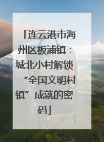 连云港市海州区板浦镇：城北小村解锁“全国文明村镇”成就的密码