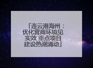 连云港海州：优化营商环境见实效 重点项目建设热潮涌动