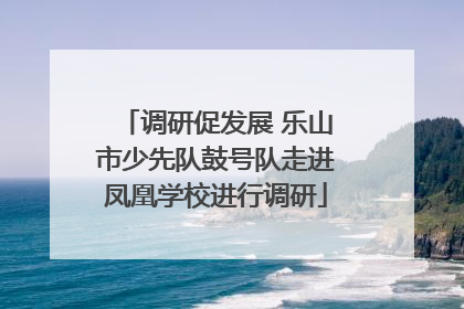 调研促发展 乐山市少先队鼓号队走进凤凰学校进行调研