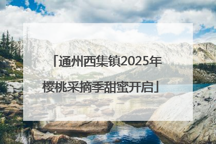 通州西集镇2025年樱桃采摘季甜蜜开启