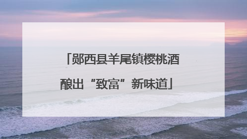 郧西县羊尾镇樱桃酒酿出“致富”新味道