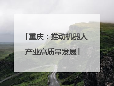 重庆：推动机器人产业高质量发展