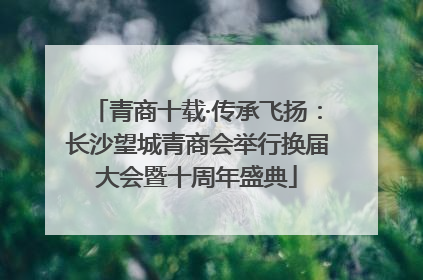 青商十载·传承飞扬：长沙望城青商会举行换届大会暨十周年盛典