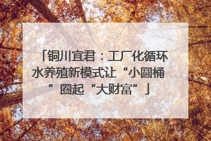 铜川宜君：工厂化循环水养殖新模式让“小圆桶”圈起“大财富”