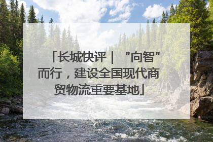 长城快评｜“向智”而行，建设全国现代商贸物流重要基地