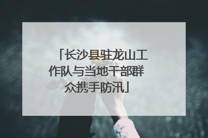 长沙县驻龙山工作队与当地干部群众携手防汛