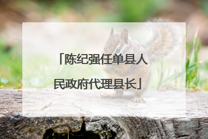 陈纪强任单县人民政府代理县长
