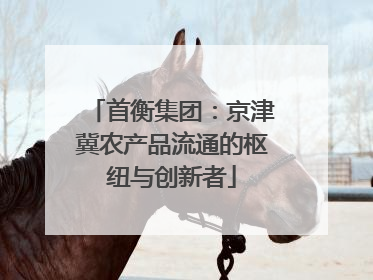 首衡集团：京津冀农产品流通的枢纽与创新者