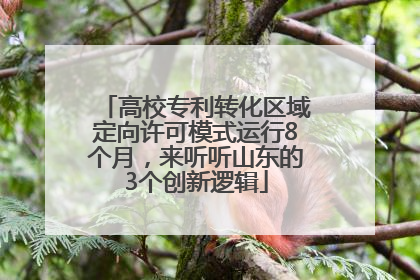 高校专利转化区域定向许可模式运行8个月，来听听山东的3个创新逻辑