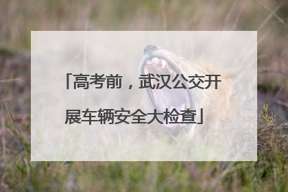 高考前，武汉公交开展车辆安全大检查