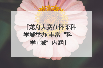 龙舟大赛在怀柔科学城举办 丰富“科学+城”内涵