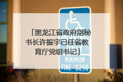 黑龙江省政府副秘书长许振宇已任省教育厅党组书记