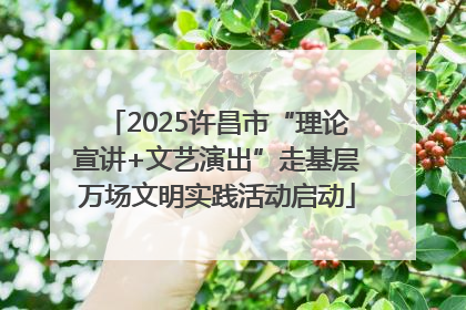 2025许昌市“理论宣讲+文艺演出”走基层万场文明实践活动启动