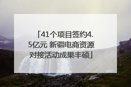 41个项目签约4.5亿元 新疆电商资源对接活动成果丰硕